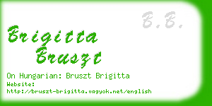 brigitta bruszt business card